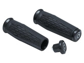 Kuryakyn Hex Grips Black Satin 7/8" Throttle By Wire Throttle Cables Kuryakyn Default Title