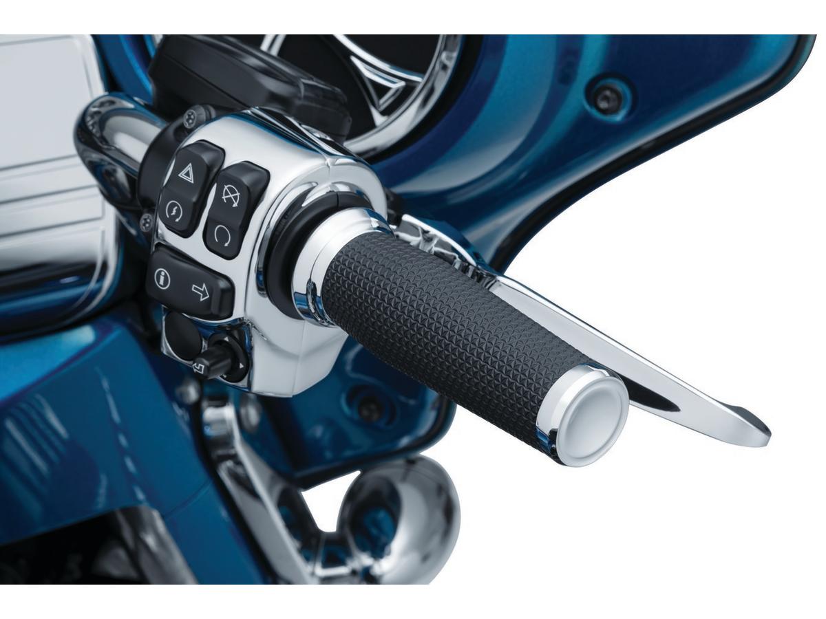 Kuryakyn Thresher Grips Chrome 1" Throttle By Wire Kuryakyn