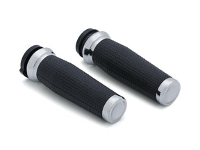 Kuryakyn Thresher Grips Chrome 1" Throttle By Wire Kuryakyn Default Title