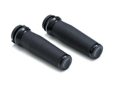 Kuryakyn Thresher Grips Black Satin 1" Throttle By Wire Kuryakyn Default Title