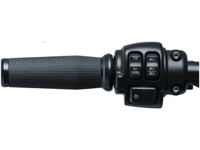 Kuryakyn Thresher Grips Black Satin 1" Throttle By Wire Kuryakyn