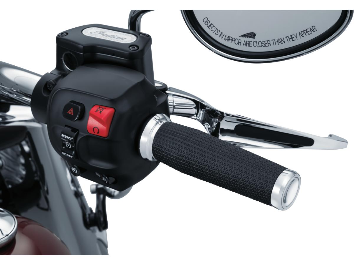 Kuryakyn Thresher For Indian Grips Chrome 7/8" Throttle By Wire Kuryakyn