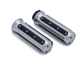 Kuryakyn Heavy Industry Grips Chrome 1" Throttle Cables Kuryakyn Default Title