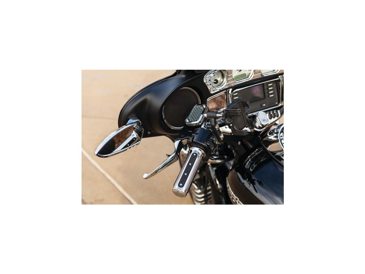 Kuryakyn Heavy Industry Grips Chrome 1" Throttle By Wire Kuryakyn