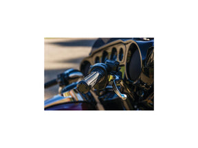 Kuryakyn Heavy Industry Grips Black Satin 1" Throttle By Wire Kuryakyn