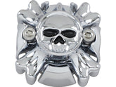 Kuryakyn Zombie Grip End Cap For Grips Without Thottle Boss Chrome Kuryakyn Default Title