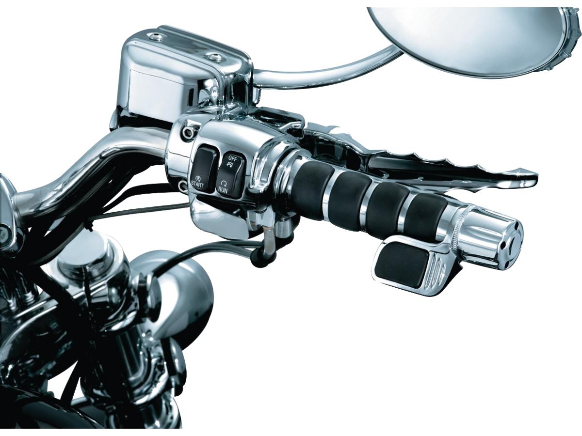 Kuryakyn Contoured Iso Throttle Boss Right Side Chrome Kuryakyn
