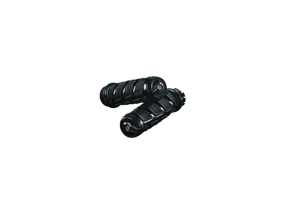 Kuryakyn Kinetic Grips Gloss Black 1" Throttle Cables Kuryakyn
