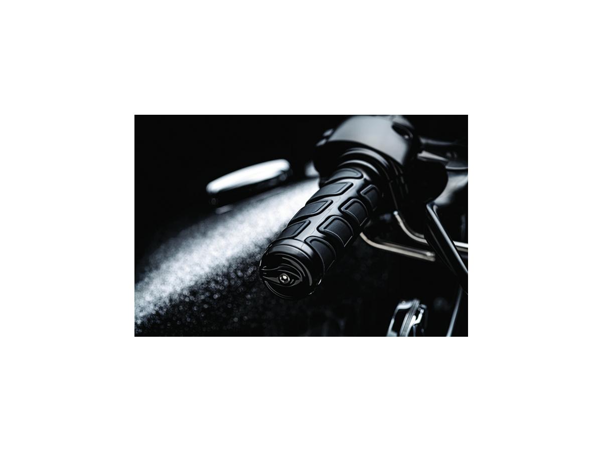 Kuryakyn Kinetic Grips Gloss Black 1" Throttle Cables Kuryakyn