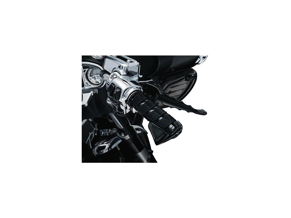 Kuryakyn Kinetic Grips Gloss Black 1" Throttle By Wire Kuryakyn