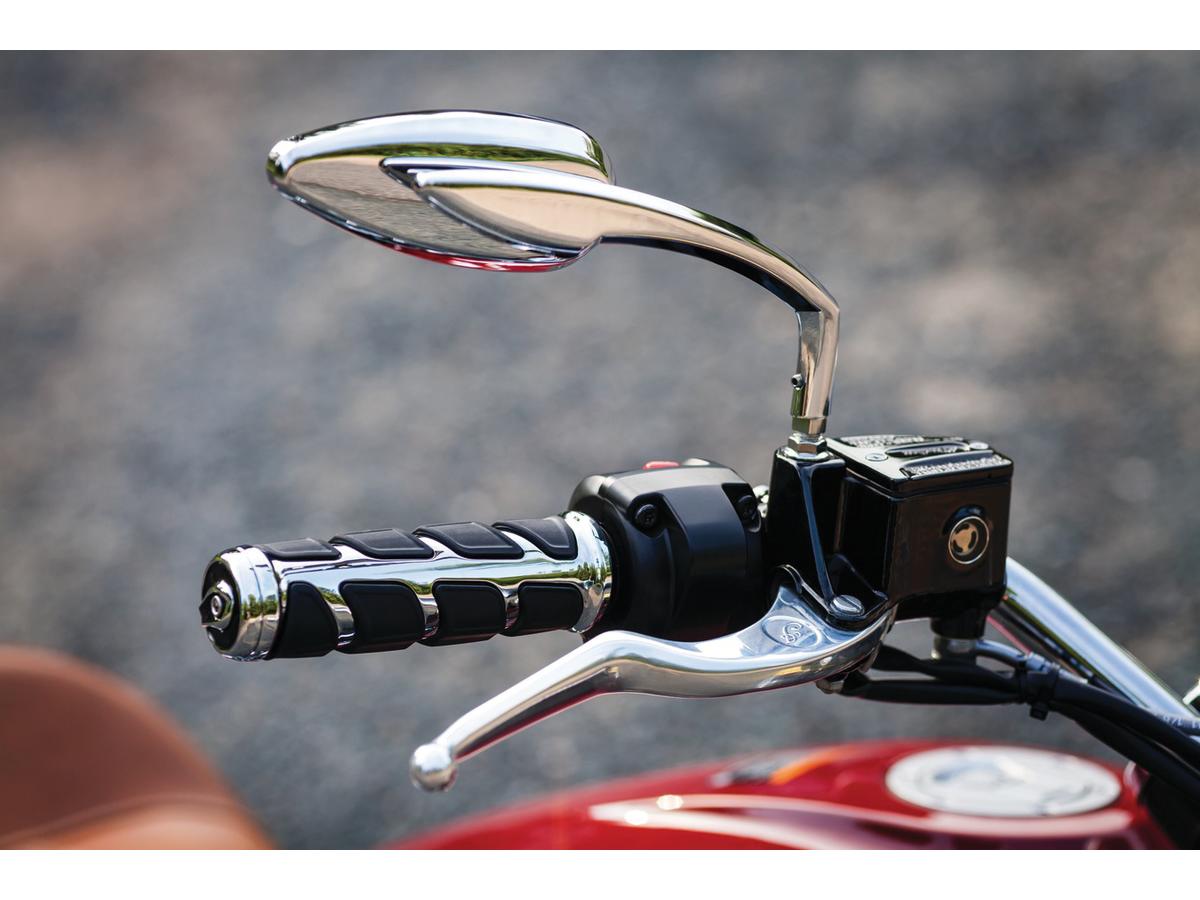 Kuryakyn Kinetic Grips Chrome 7/8" Throttle By Wire Throttle Cables Kuryakyn