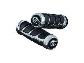 Kuryakyn Kinetic Grips Chrome 7/8" Throttle By Wire Throttle Cables Kuryakyn Default Title