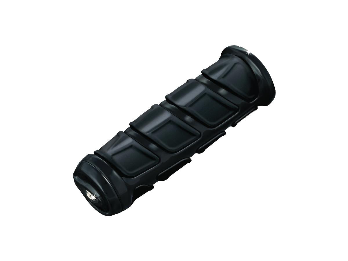 Kuryakyn Kinetic Grips Gloss Black 7/8" Throttle By Wire Throttle Cables Kuryakyn