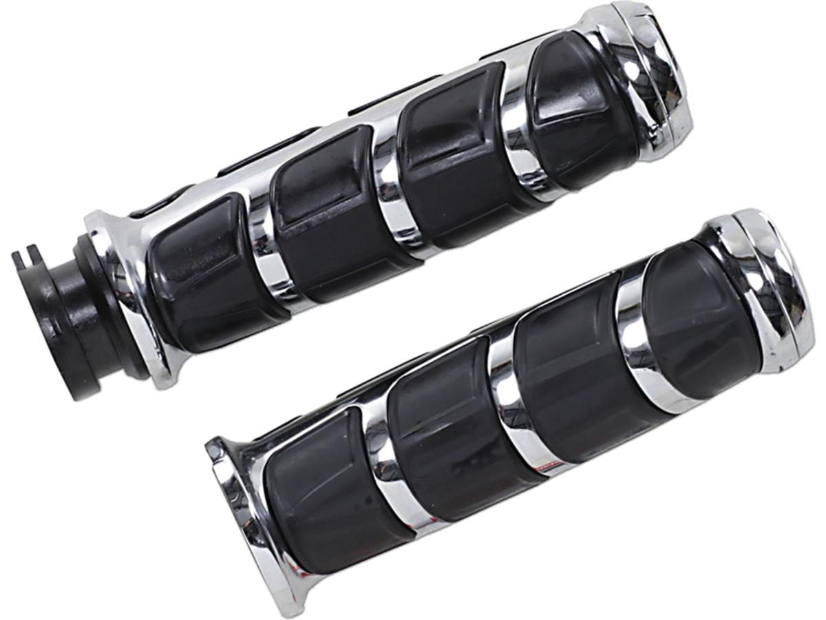 Kuryakyn Kinetic Grips Chrome 1" Throttle By Wire Throttle Cables Kuryakyn Default Title