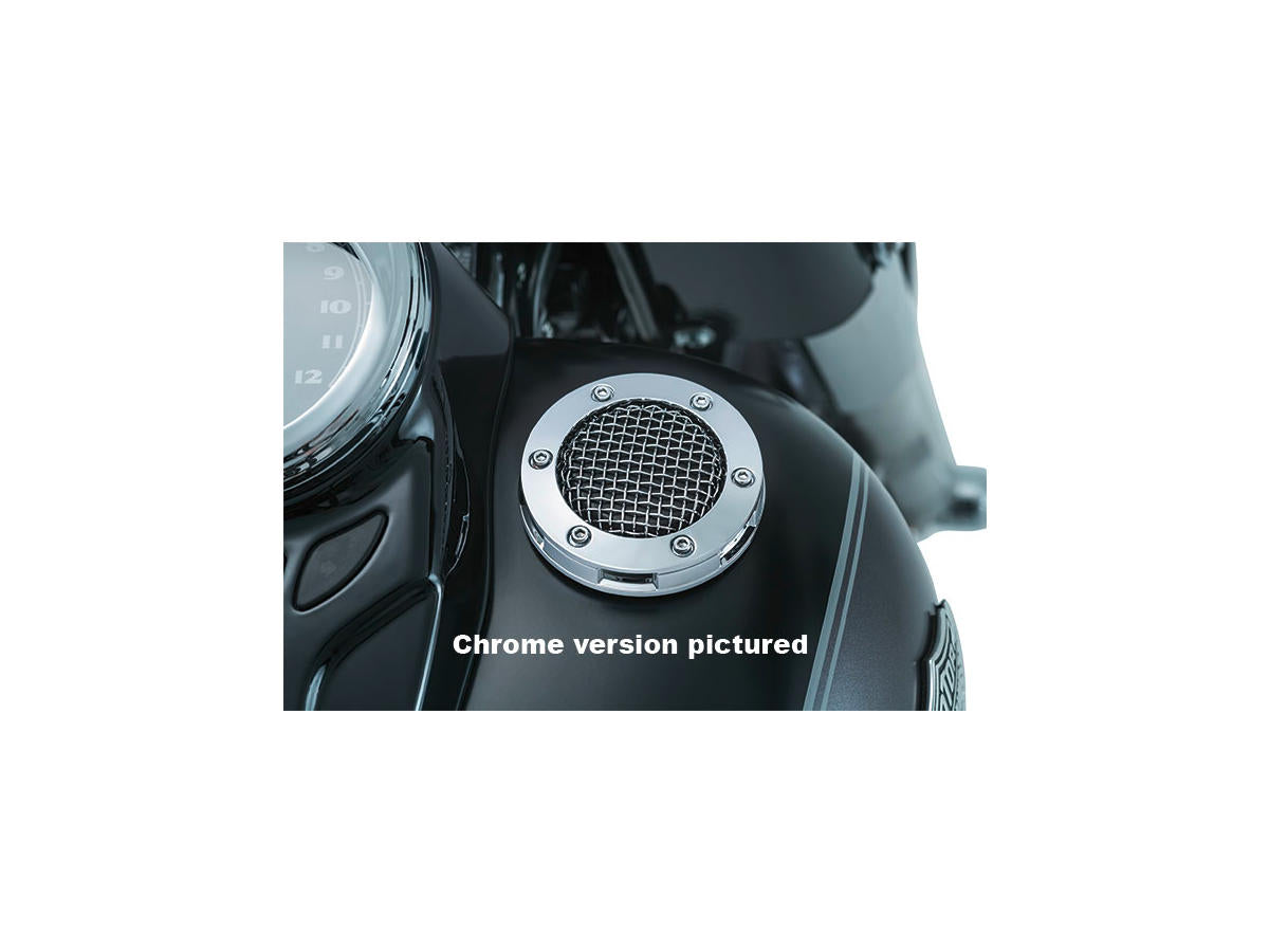 Kuryakyn Vented Mesh Gas Cap Right Hand Thread Black Kuryakyn Default Title