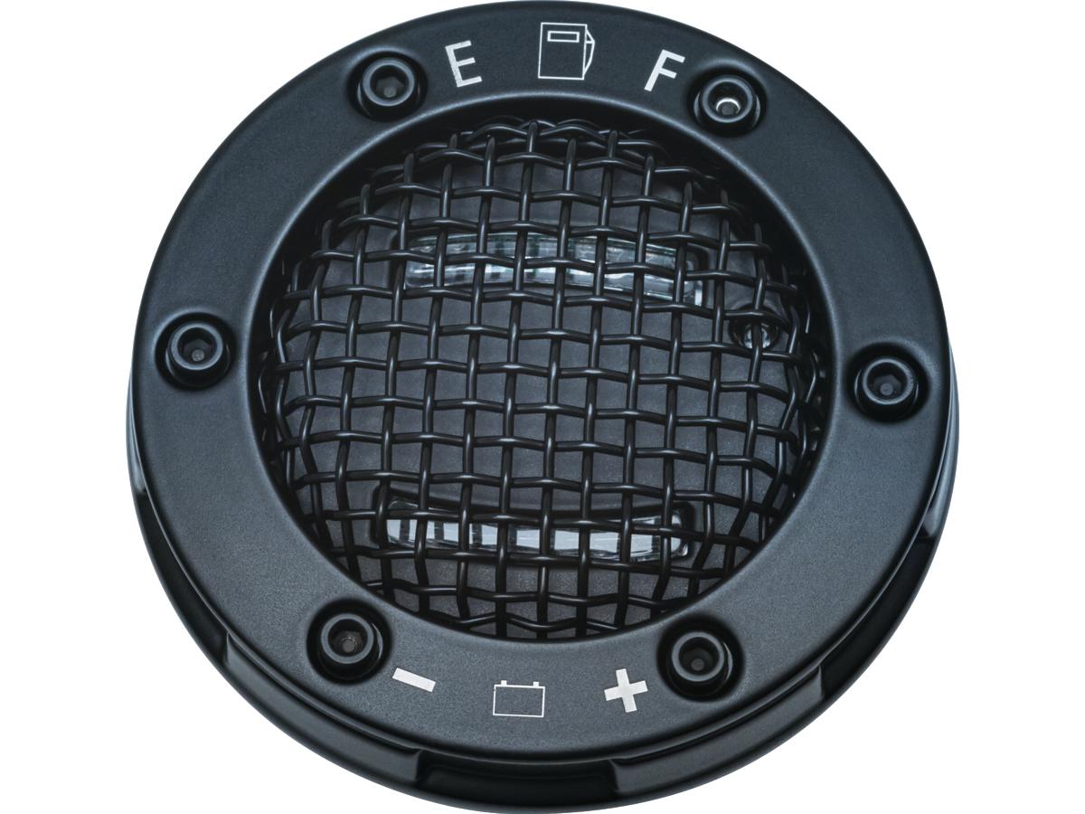 Kuryakyn Mesh Led Fuel And Battery Gauge Black Satin Kuryakyn Default Title