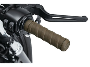 Kuryakyn Classic Wrap Grips Brown 1" Throttle By Wire Throttle Cables Kuryakyn