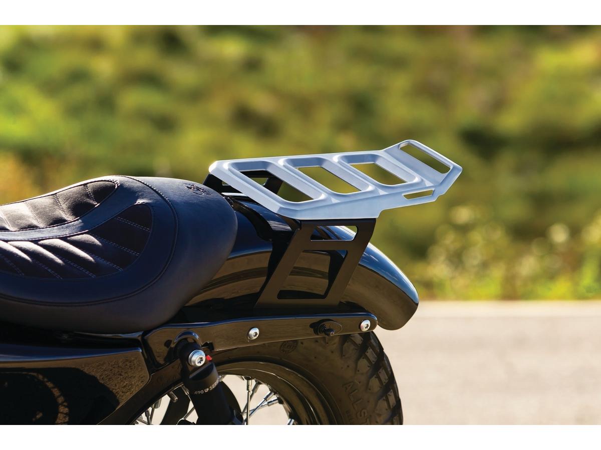 Kuryakyn Dillinger Luggage Rack Silver Kuryakyn