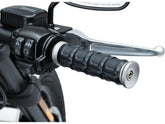 Kuryakyn Dillinger Grips Silver 1" Throttle By Wire Kuryakyn Default Title