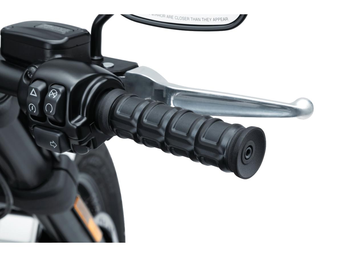 Kuryakyn Dillinger Open Ends Grips Black Satin 1" Throttle By Wire Throttle Cables Kuryakyn