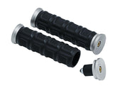Kuryakyn Dillinger Open Ends Grips Silver 7/8" Throttle By Wire Throttle Cables Kuryakyn Default Title