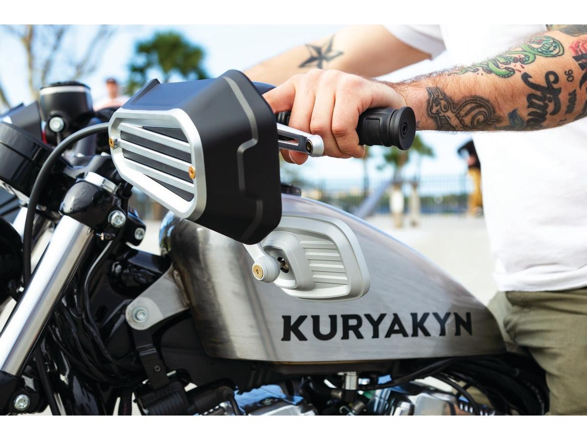 Kuryakyn Dillinger Hand Guards Silver Kuryakyn