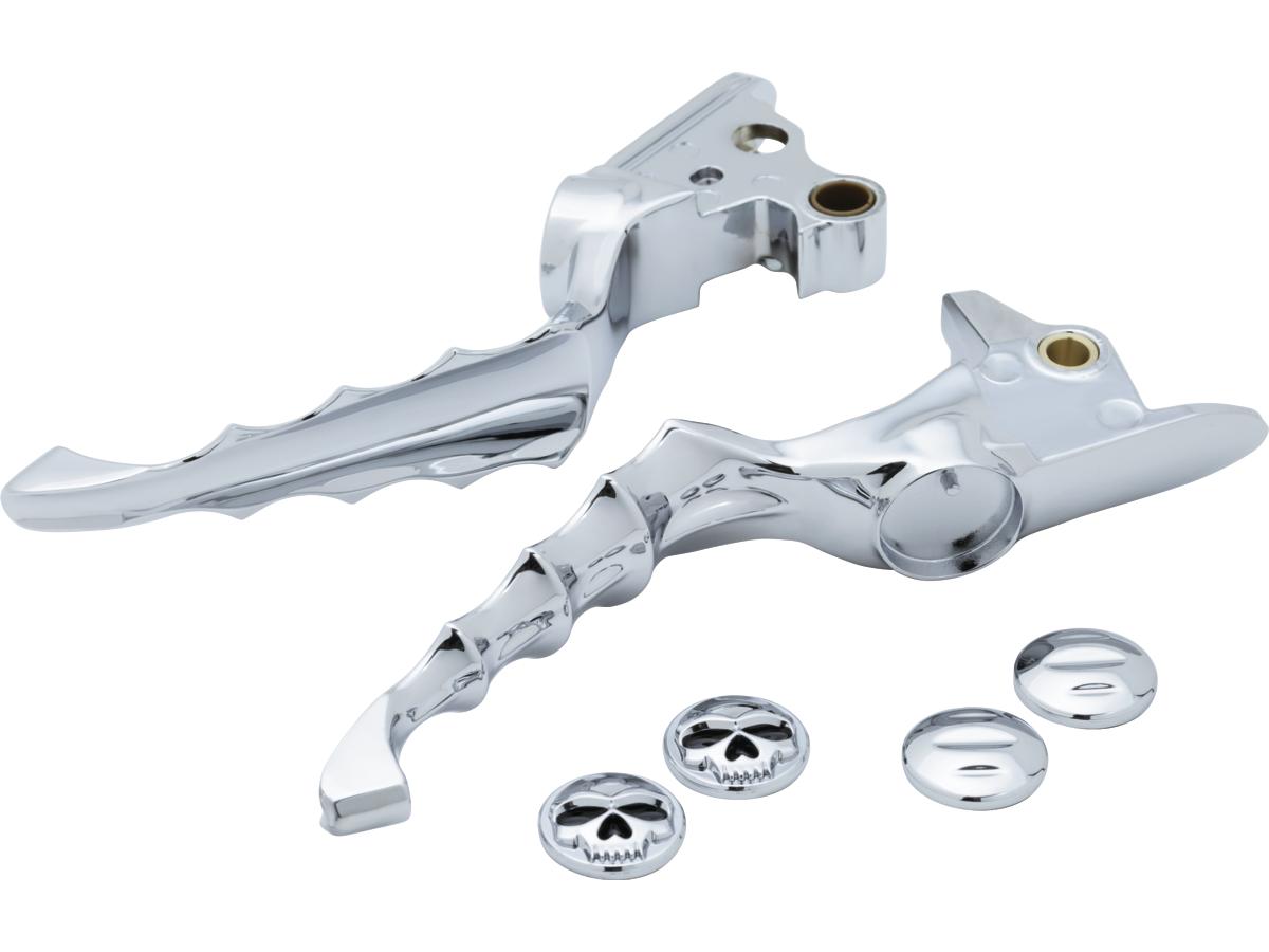 Kuryakyn Zombie Hand Control Levers Chrome Cable Clutch Left Right Kuryakyn Default Title