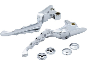 Kuryakyn Zombie Hand Control Levers Chrome Cable Clutch Left Right Kuryakyn Default Title