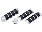 Kuryakyn Iso Grip Covers For Hd Heated Grips Chrome 1" Throttle By Wire Kuryakyn Default Title