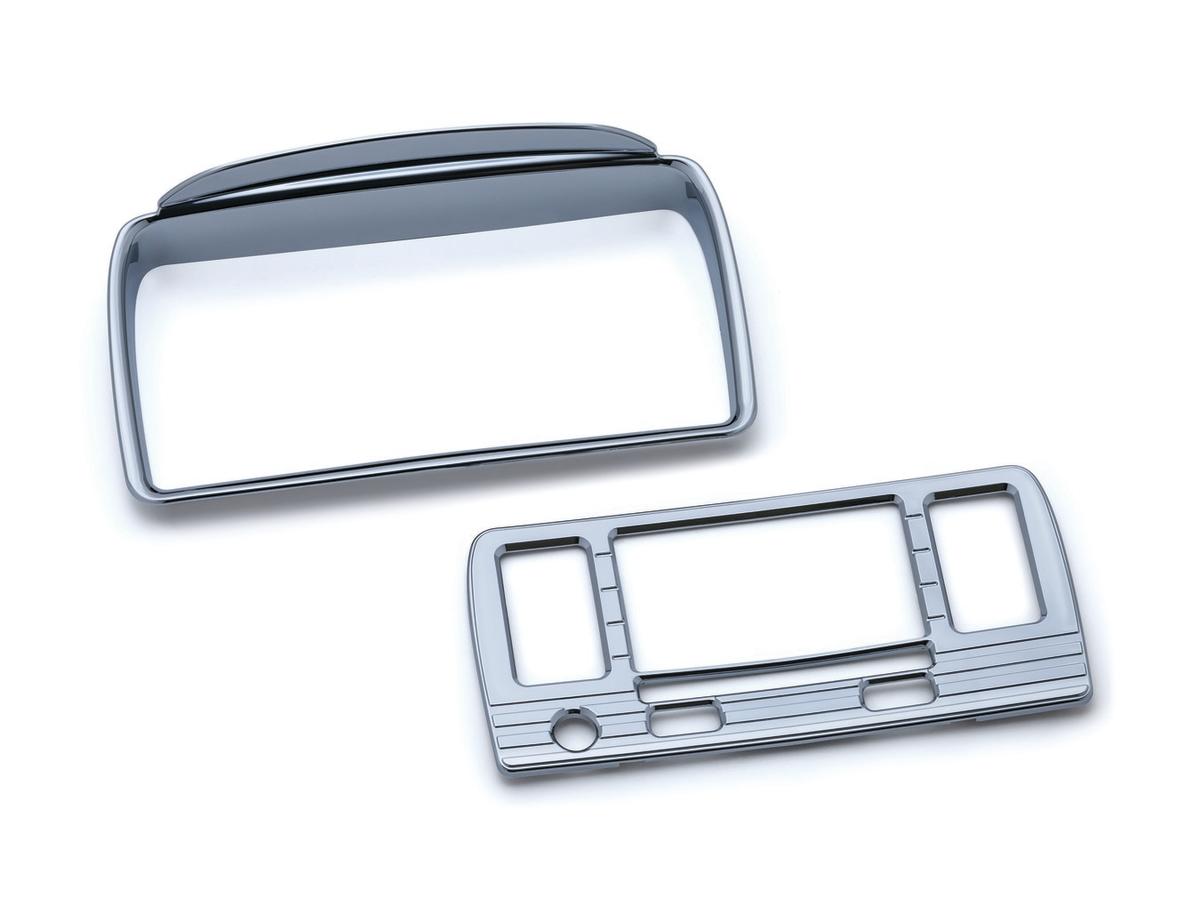 Kuryakyn Tri Line Stereo Trim Chrome Kuryakyn Default Title