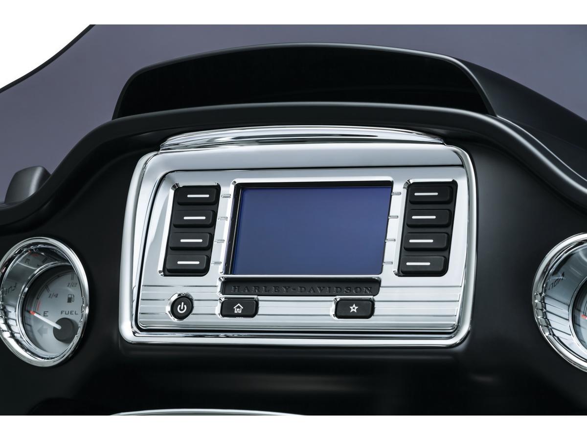 Kuryakyn Tri Line Stereo Trim Chrome Kuryakyn