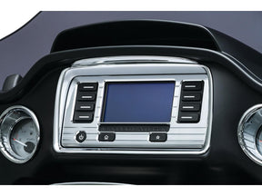 Kuryakyn Tri Line Stereo Trim Chrome Kuryakyn