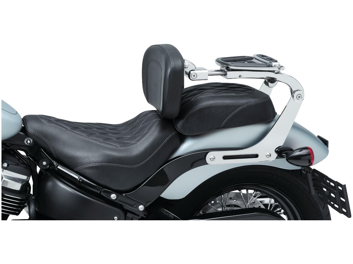 Kuryakyn Multi Purpose Solid Backrest Mounts Chrome Kuryakyn