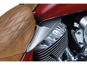 Kuryakyn Saddle Shields Heat Deflectors For Indian Reflective Smoke Kuryakyn