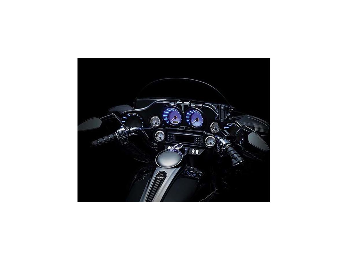 Speedo &Amp; Tach Accent Black Holy Death Motorcycle Co.