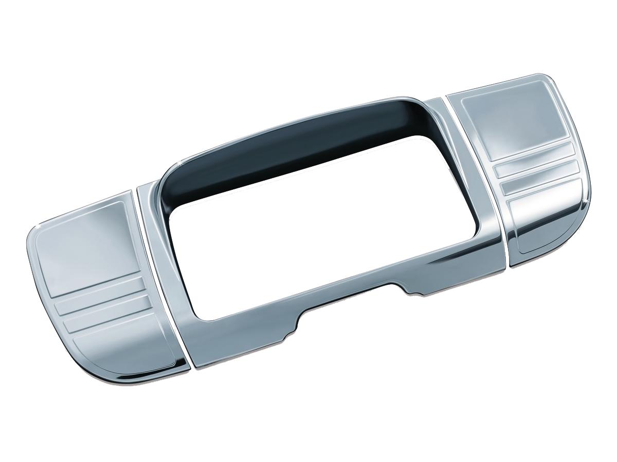 Kuryakyn Deluxe Tri Line Stereo Trim Chrome Kuryakyn Default Title
