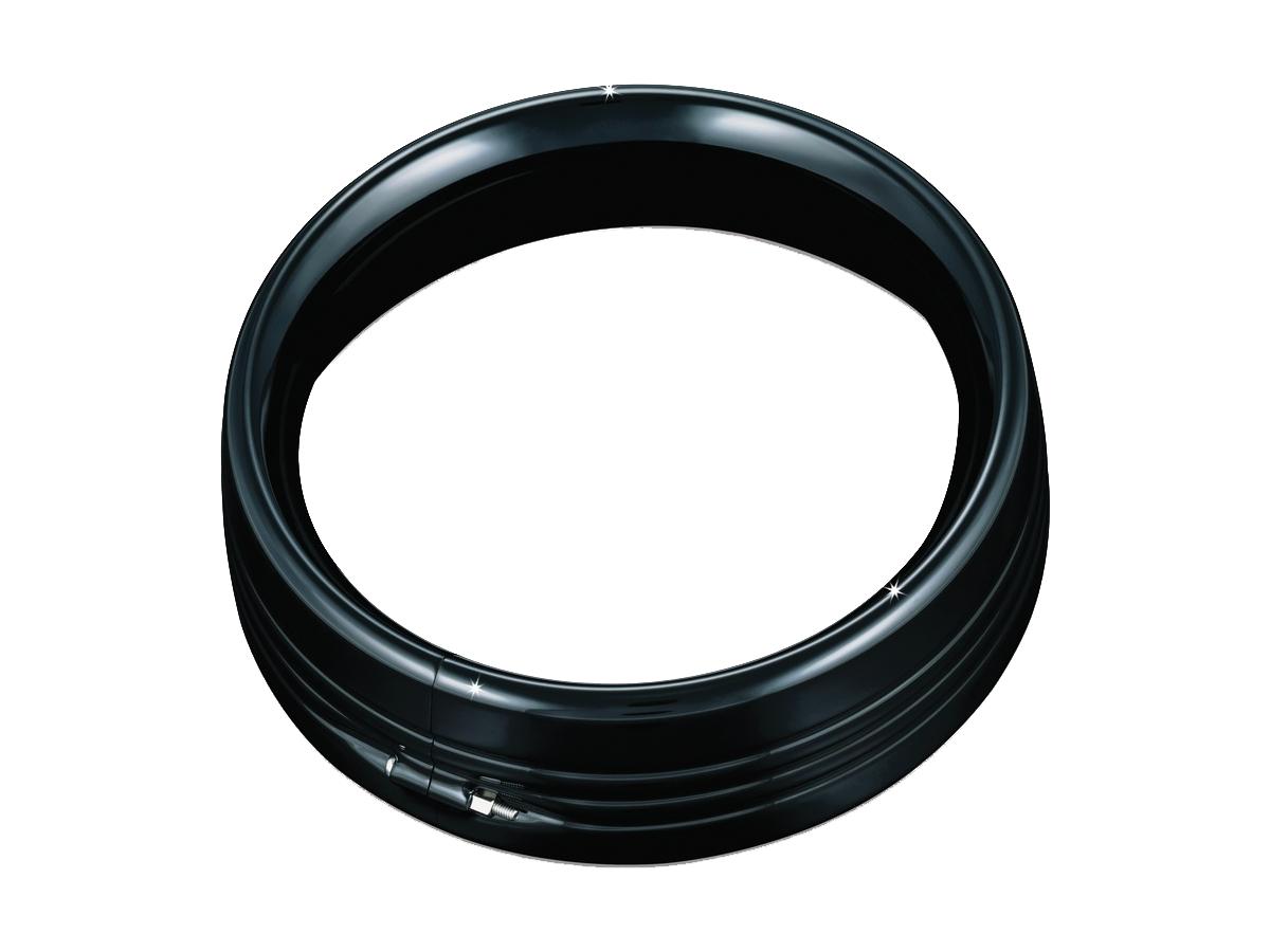 Kuryakyn 7" Headlamp Trim Ring Black Gloss Kuryakyn Default Title