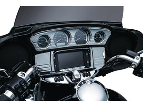 Kuryakyn Tri Line Gauge Trim Chrome Kuryakyn
