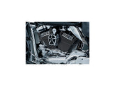 Kuryakyn Mach 2 Horn Cover With Black Mesh Black Chrome Kuryakyn Default Title