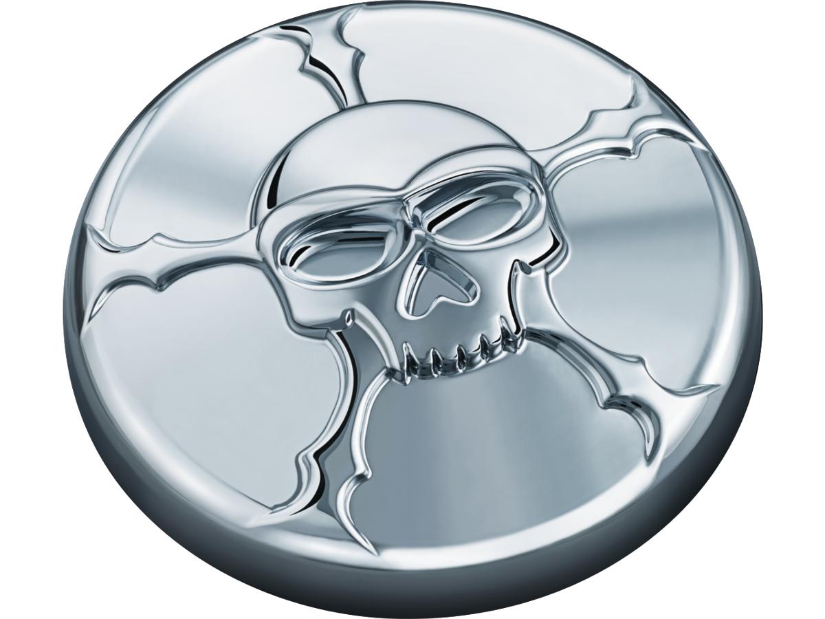 Kuryakyn Vented Zombie Gas Cap Right Hand Thread Chrome Kuryakyn Default Title