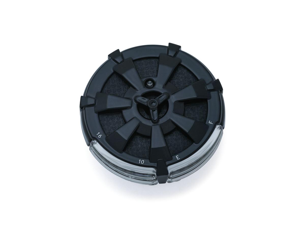 Kuryakyn Alley Cat Led Fuel And Battery Gauge, Gloss Black Fuel &Amp; Battery Gauge Kuryakyn