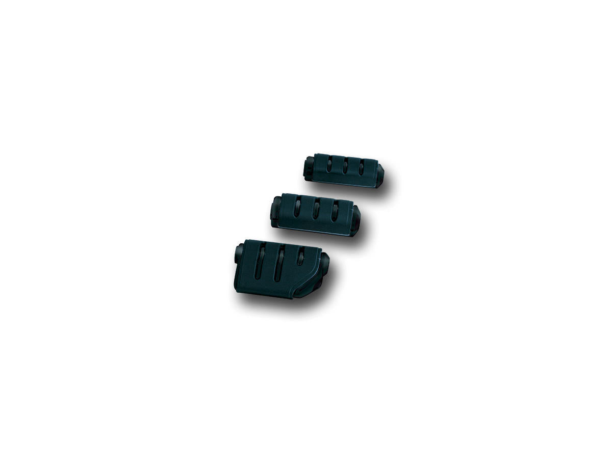 Kuryakyn Trident Dually Iso Pegs Without Adapters Black, Gloss Kuryakyn