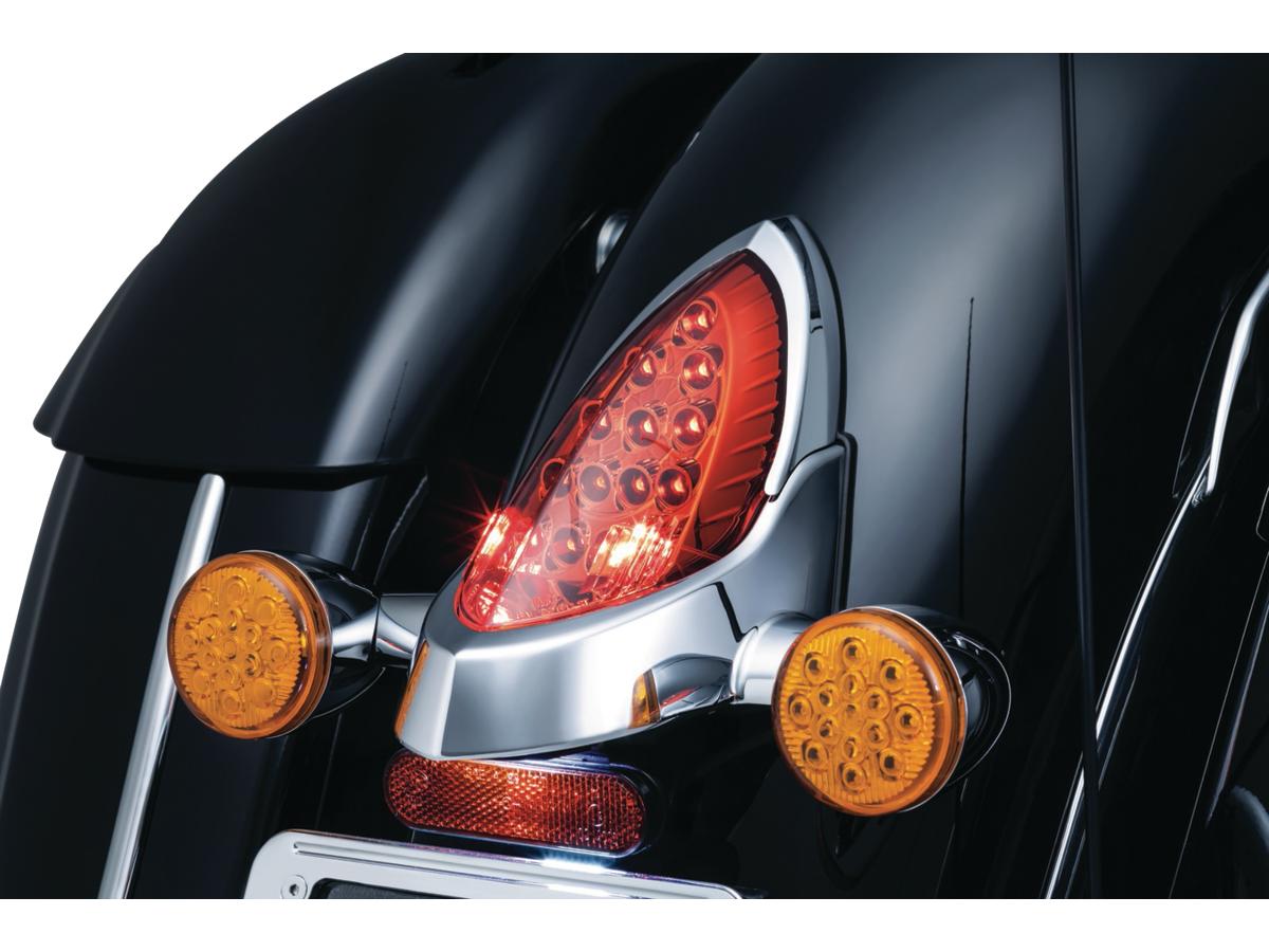 Kuryakyn Taillight Top Trim Chrome Kuryakyn