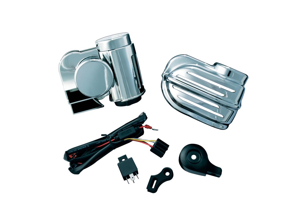 Kuryakyn Super Deluxe Wolo Bad Boy Air Horn Super Deluxe Wolo Bad Boy Horn Kit Kuryakyn Default Title