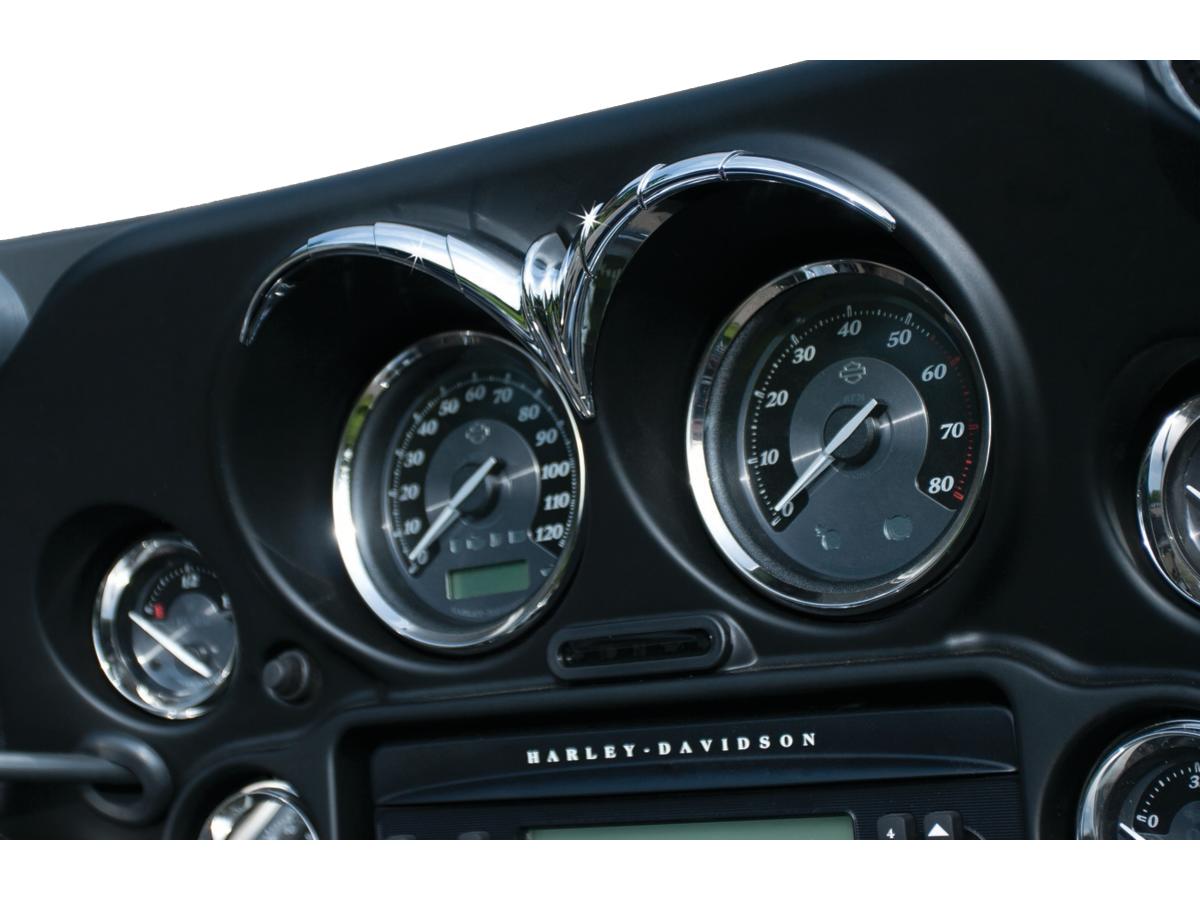 Kuryakyn Speedo &Amp; Tach Brow Chrome Kuryakyn