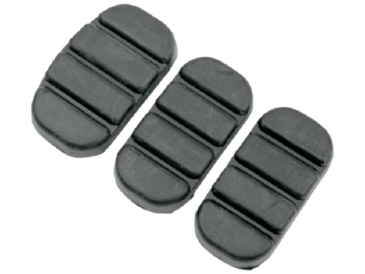 Kuryakyn Iso Brake Pedal Pad Replacement Rubber Black Kuryakyn Default Title