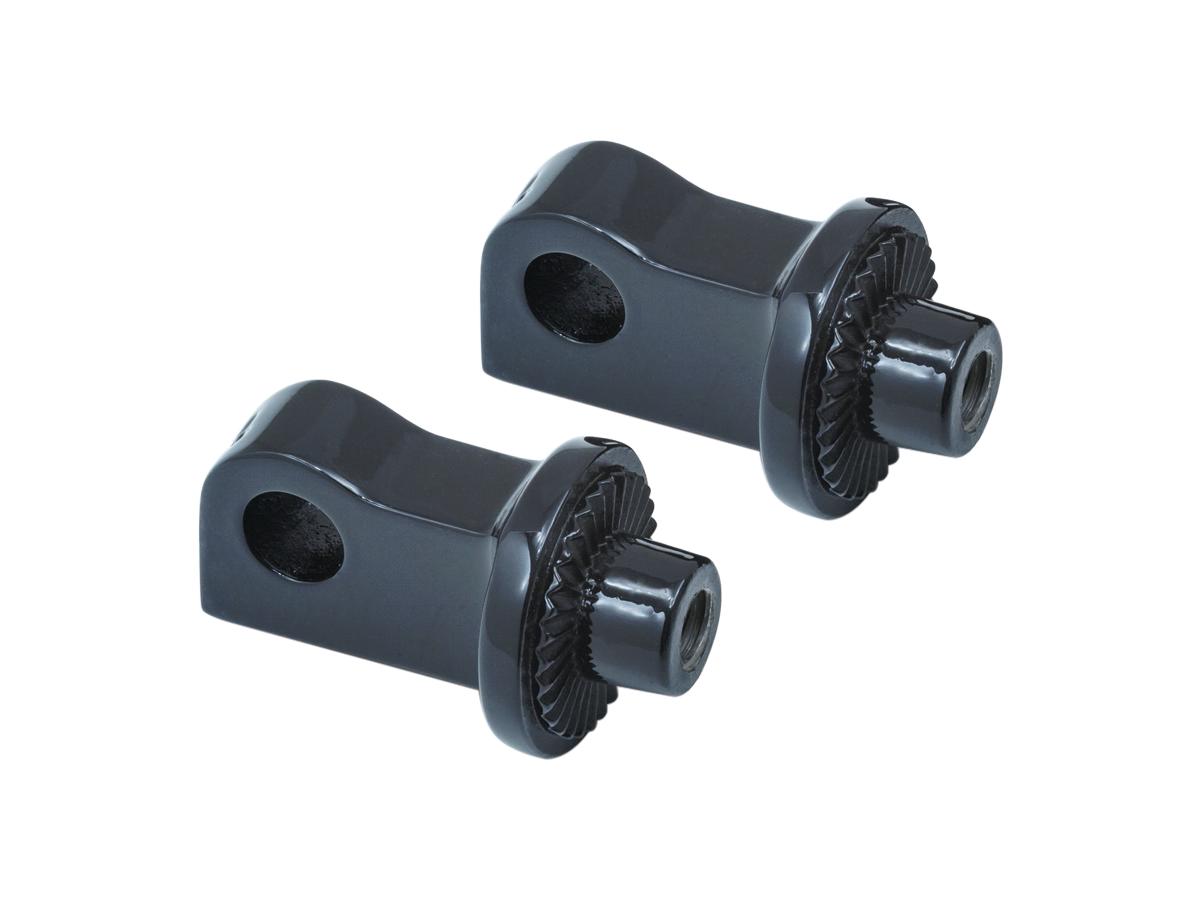 Kuryakyn Splined Peg Adapters Gloss Black Gloss Kuryakyn Default Title