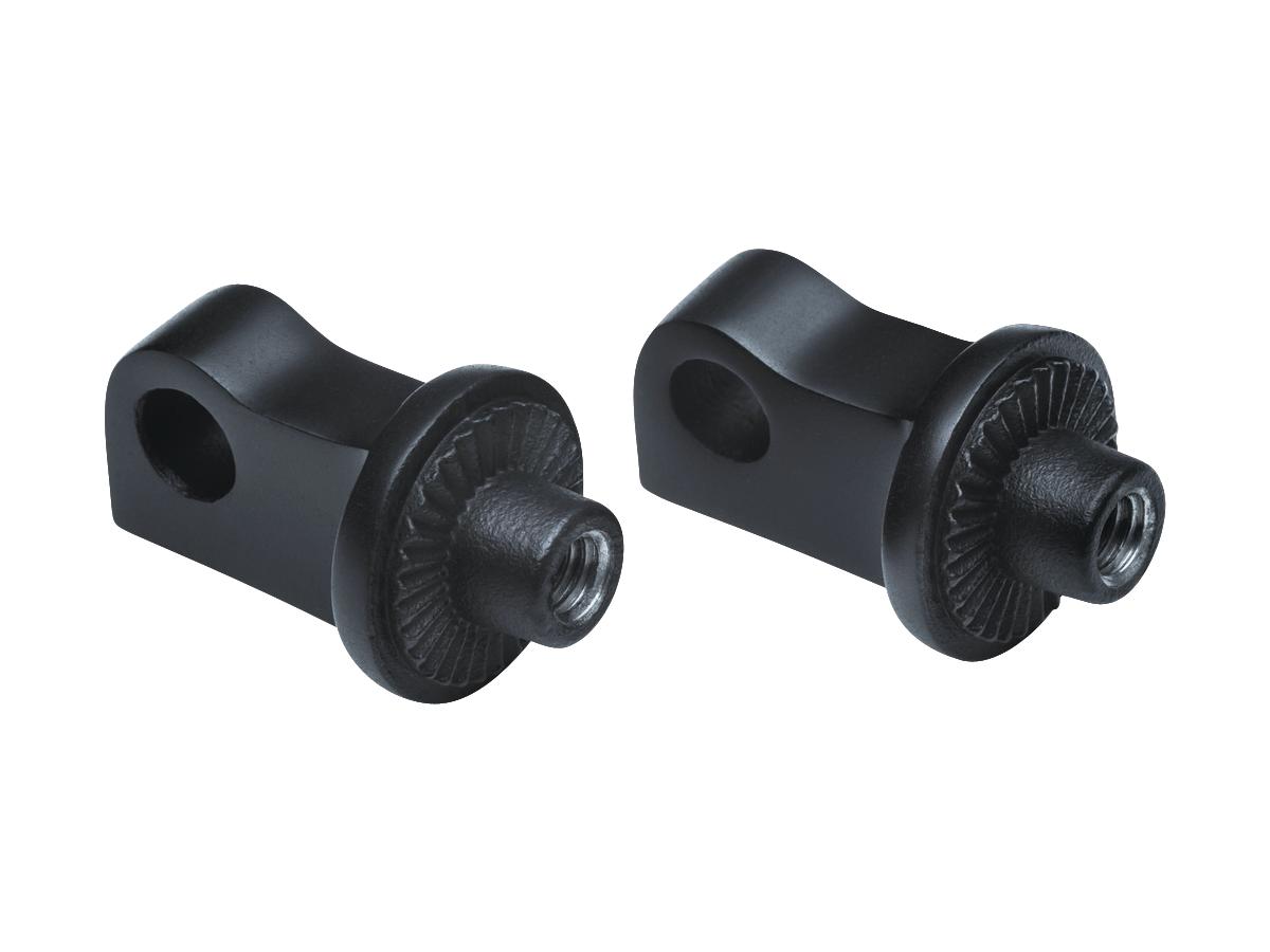 Kuryakyn Splined Peg Adapters Black Satin Kuryakyn Default Title