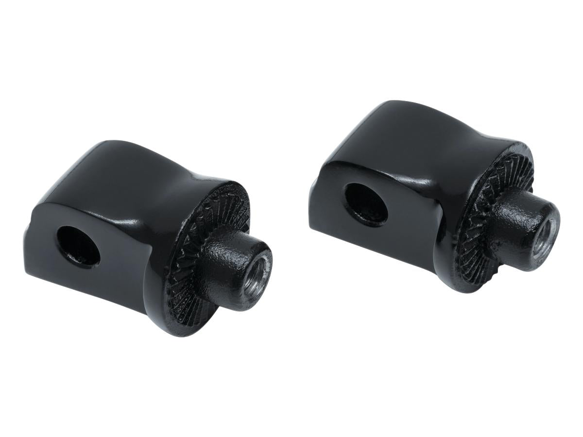 Kuryakyn Splined Peg Adapters Gloss Black Gloss Kuryakyn Default Title