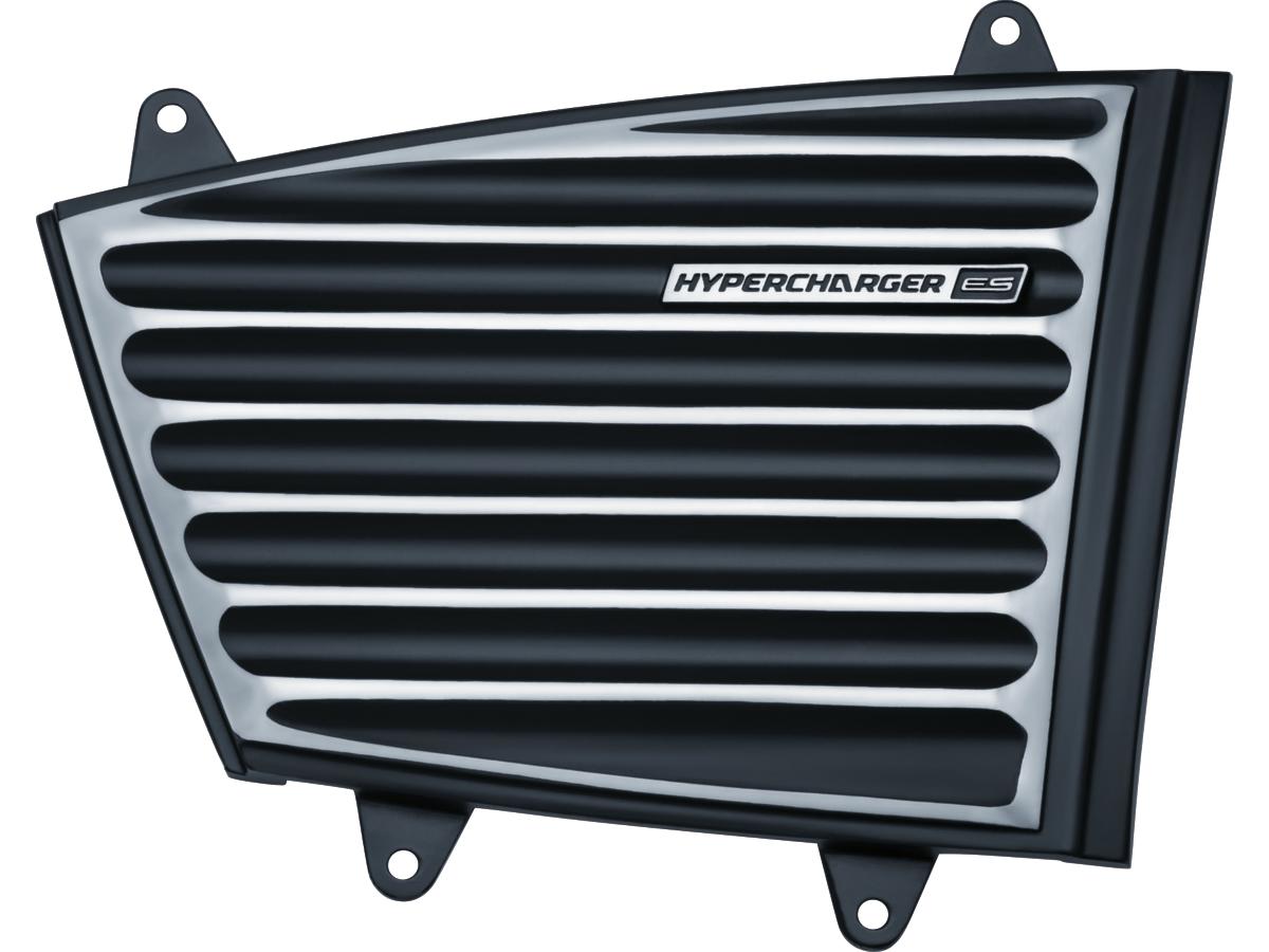 Kuryakyn Hypercharger Es Classic Air Cleaner Faceplate Black Chrome Kuryakyn Default Title